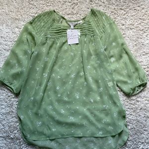 LC Lauren Conrad sheer pullover blouse